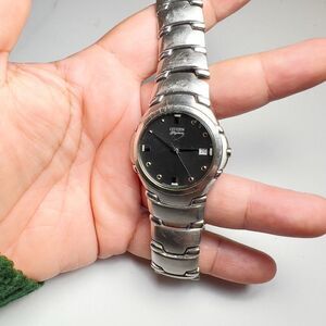 Y2K Citizen’s Elegance Silver Sleek Link Watch - Men’s